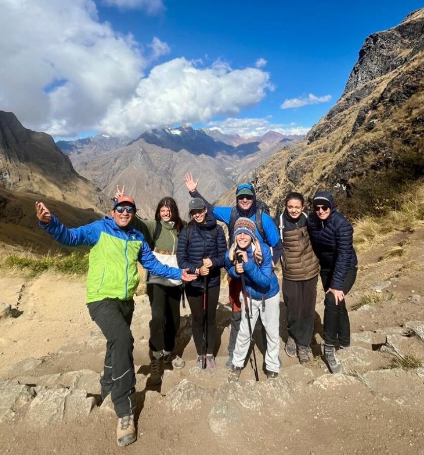 Camino inca Familia diferentes edades