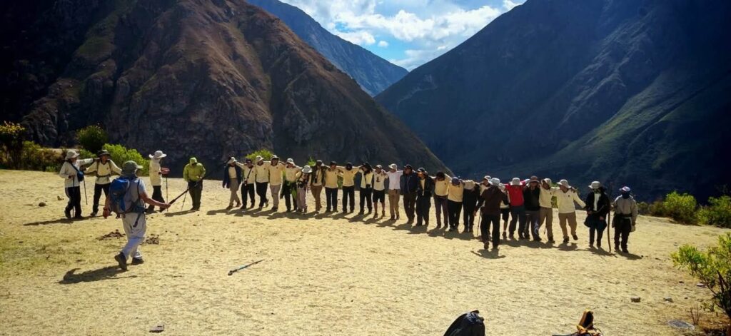 Grupo en Camino inca