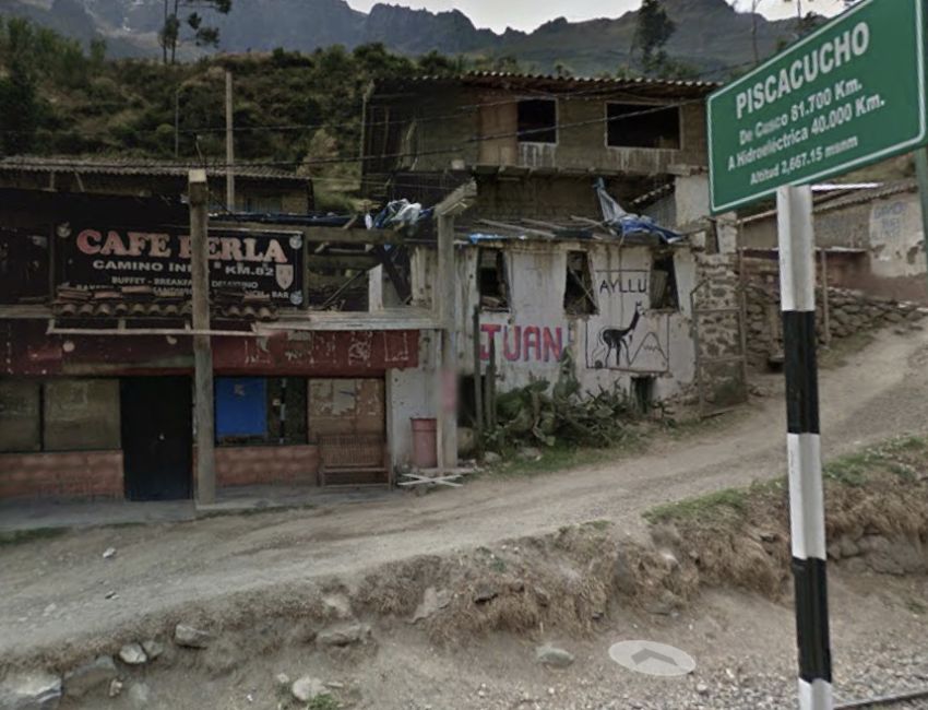 km82 antes de ingresar a Camino inca